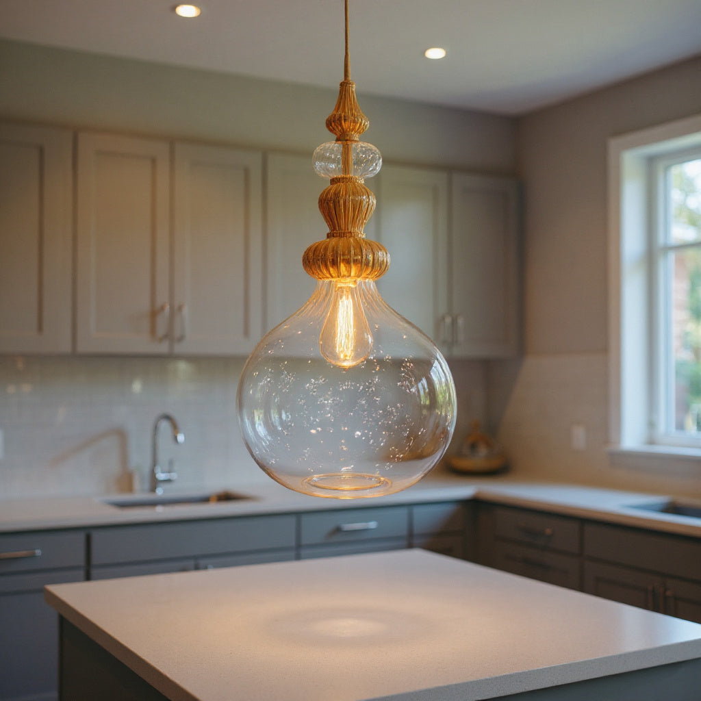 Luxury Blown Glass Pendant Light